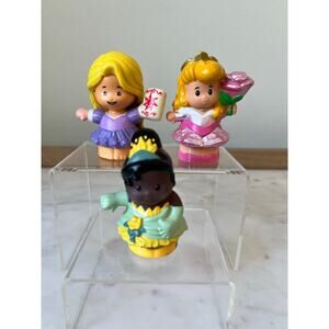 Fisher-Price Disney Rapunzel, Aurora Princess and the Frog Tiana Toy Lot